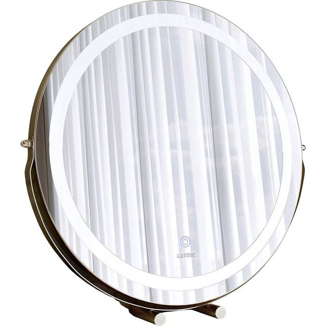 CARME Home Riley Gold Touch Sensor Led Light Mirror - One Size
