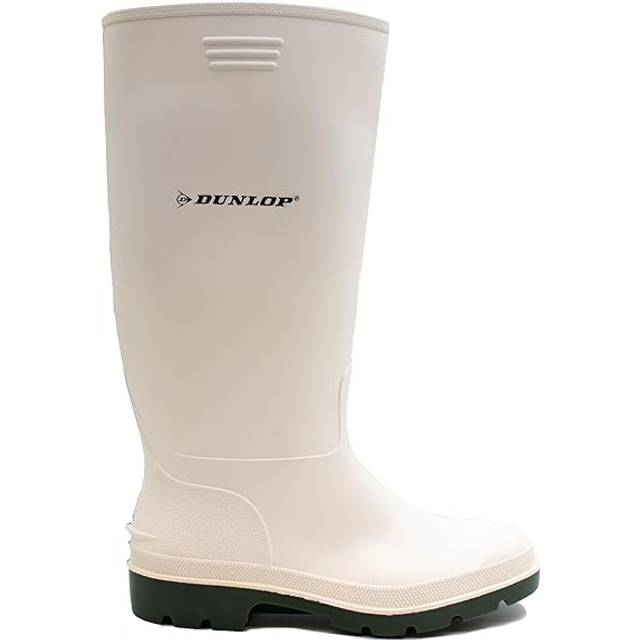Women's Dunlop PRICEMASTOR Womens Wellington Boots White/Green - Size: 3