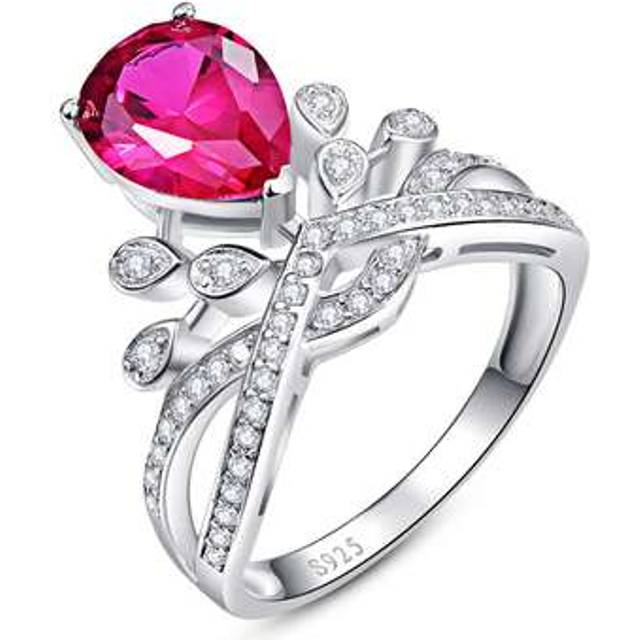 SHEIN Crown Wedding Band 925 Sterling Silver Intertwined Statement Cubic Zirconia CZ Engagement Promise Rings For Women