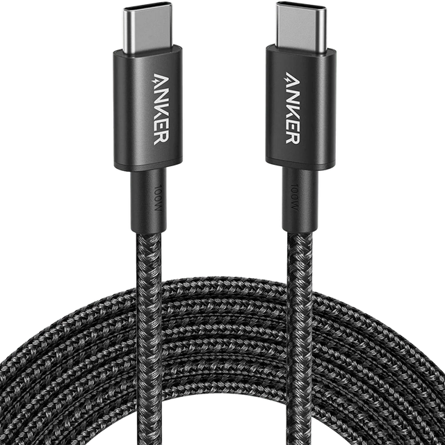 USB C to USB C Charger Cable (10ft/3m), 100W USB 2.0 Type C Cable, Fast Charging Power for iPhone 15/15 Pro, MacBook Pro 2020, iPad Pro 2020, iPad Air