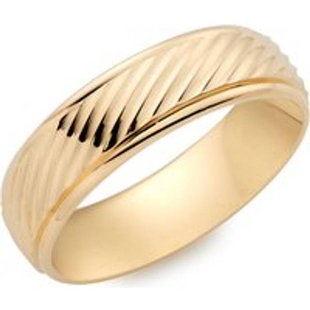 9ct Yellow Gold 6mm Men's Wedding Ring - Gold/Yellow Gold