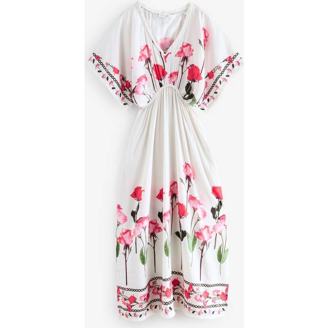 Ted Baker Strandkjole Brun Grøn Rød Hvid