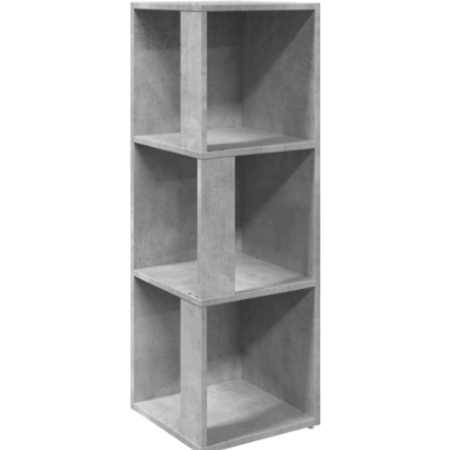 vidaXL Corner Cabinet Concrete Grey 33x33x100 cm Engineered Wood