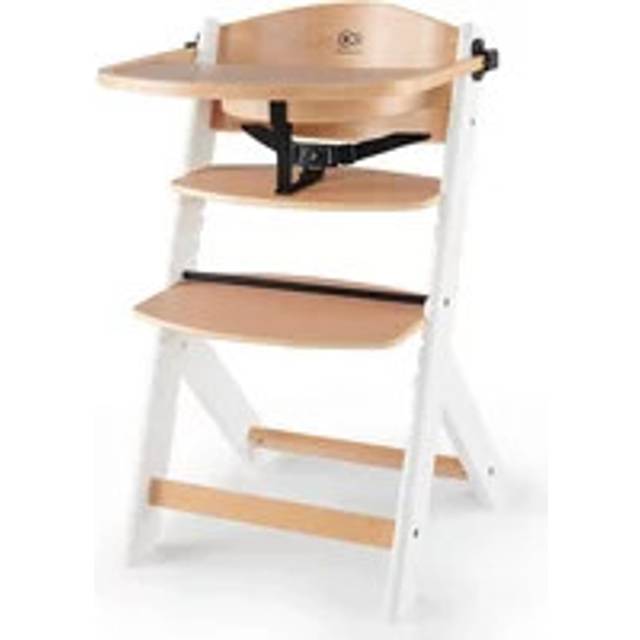 Kinderkraft Enock Wooden Highchair - Wooden White