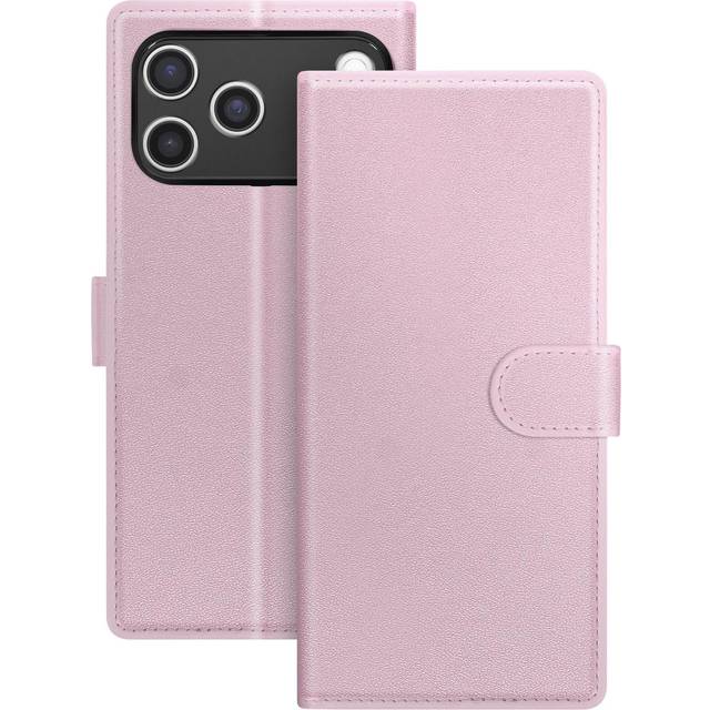 Mayaxess 2-in-1 Wallet Case For Iphone 17 Pro With Detachable Case, Pink