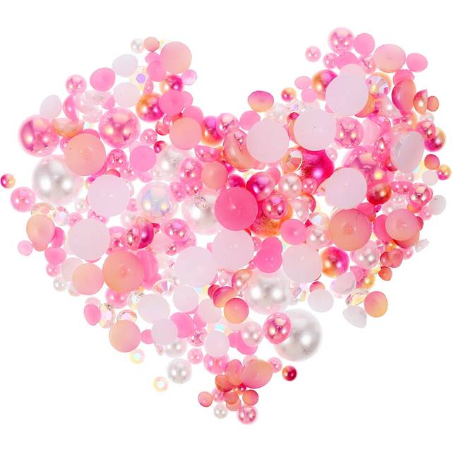 3Pack Resin Pearl Nail Art Charms Assorted Color DIY Manicure Supplies