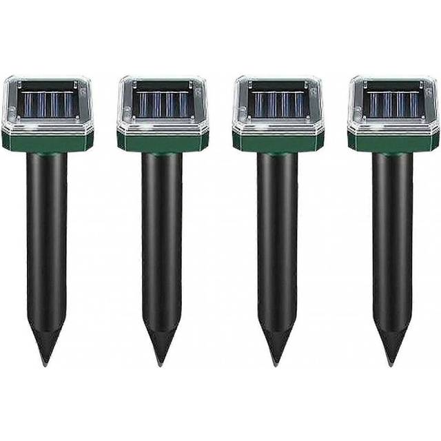 4Pcs Solar Powered Rodent Rectangular Waterproof Repeller