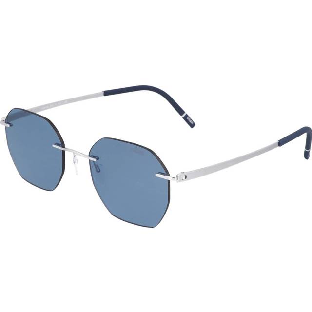 Silhouette Rimless Letvægts Moderne Solbriller - Silver