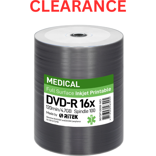 Traxdata Ritek DVD-R 4.7GB 16X Printable Medical