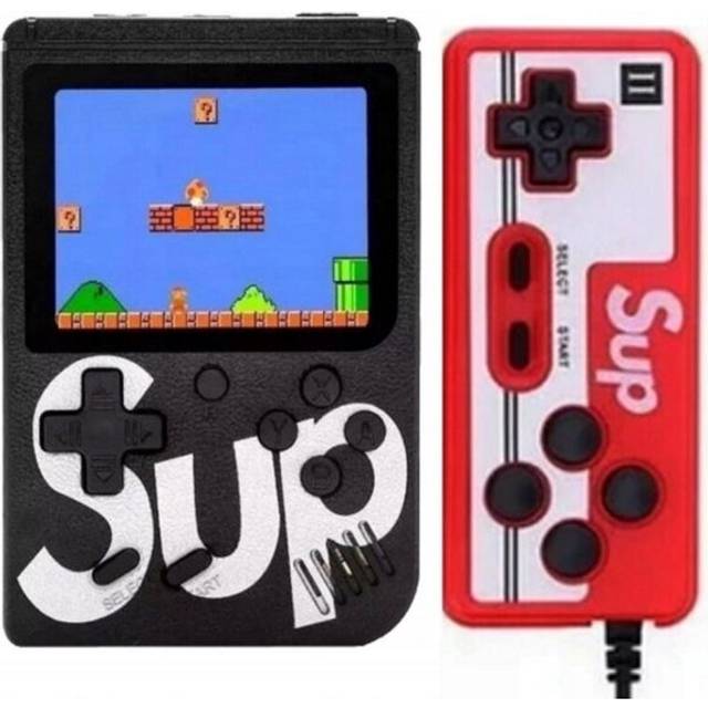 GameBox R2 8bit Bærbar Retro Spilkonsol - Sort