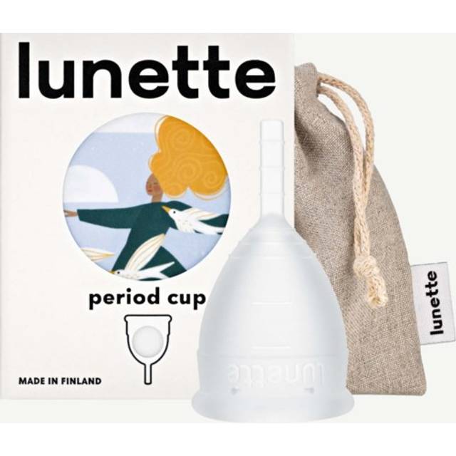Lunette Period Cup Clear Size 1 - Menstruationskop test - Dinskønhed.dk