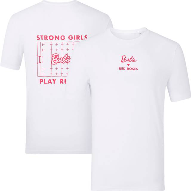 Red Roses x Barbie Barbie Rugby T-Shirt - White - Unisex