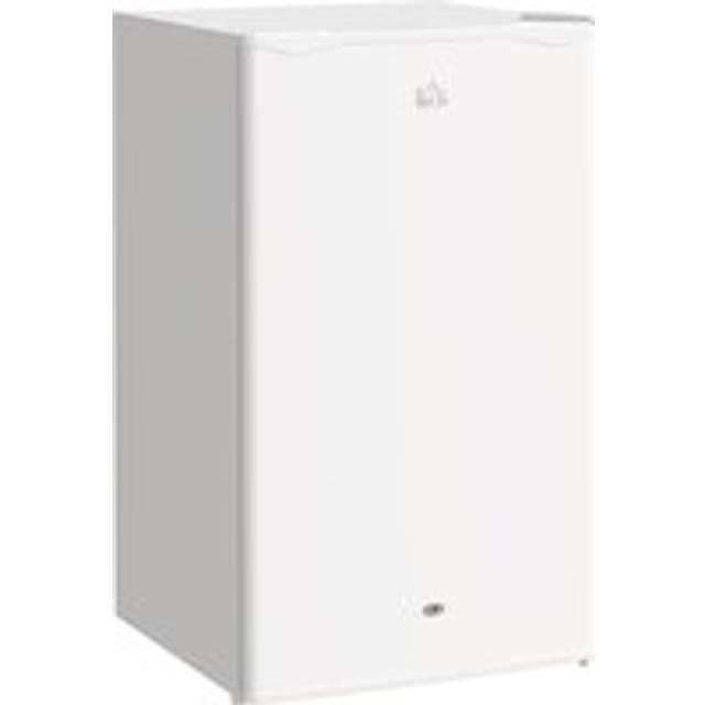 HOMCOM Small under counter fridge Compact under counter fridge Under counter fridge with lock 91L Freestanding White Aosom UK