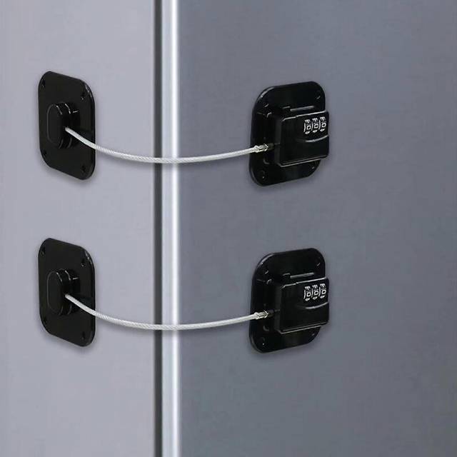 2 Pcs Child Fridge Lock with Code