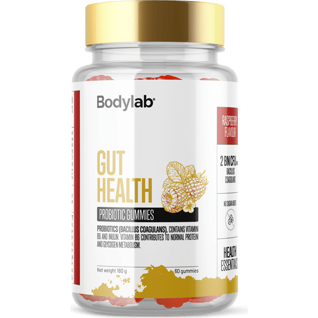 Bodylab Gut Health Gummies Raspberry 60 stk