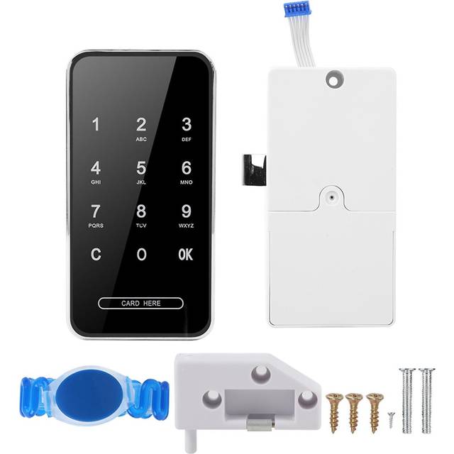 Electronic Password Card Lock Rfid Smart Keyless Touch Screen For File Shoe Cabinet Lockersilver Rfid Bracelet