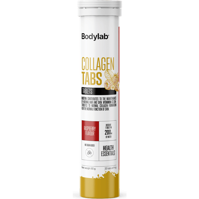 Bodylab Collagen Tabs Raspberry 20 stk