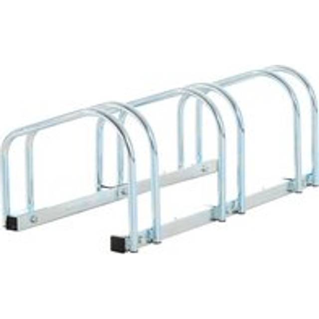 Homcom Bike Stand Parking Rack Floor or Wall Mount Bicycle Cycle Storage Locking Stand 76L x 33W x 27H (3 Racks