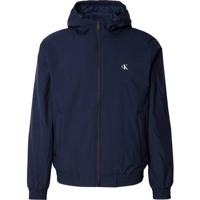 Calvin Klein Hooded Ripstop Jacket - Blue