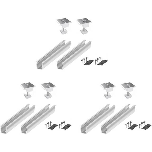 Typecat Solar Panel Mount Bracket Rails Clamp Fastening Module