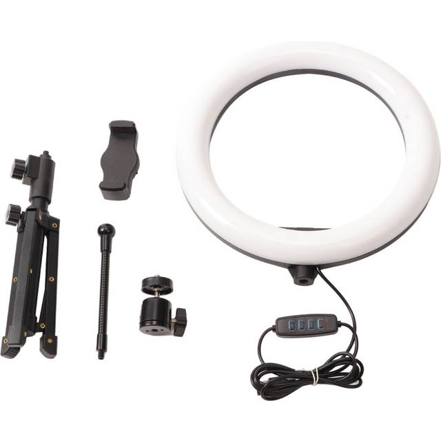 LED Selfie Ringlys Med Justerbart Stativ