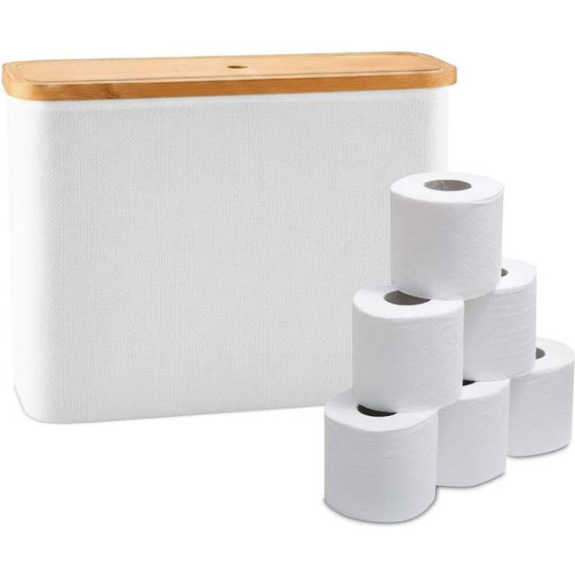 Northix Firkantet Toiletrulleholder Rummer 12 Ruller