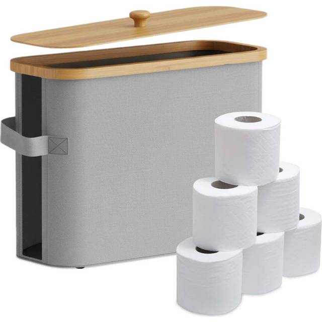 Northix Firkantet Toiletrulleholder Rummer 12 Ruller