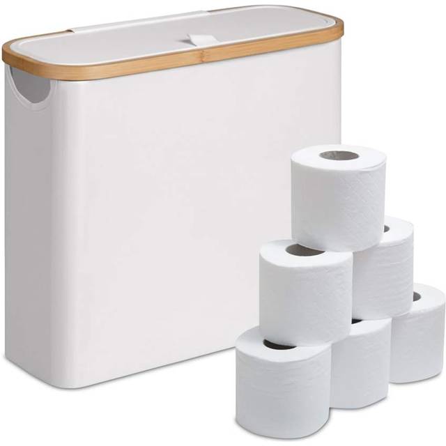 Northix Firkantet Toiletrulleholder Rummer 12 Ruller