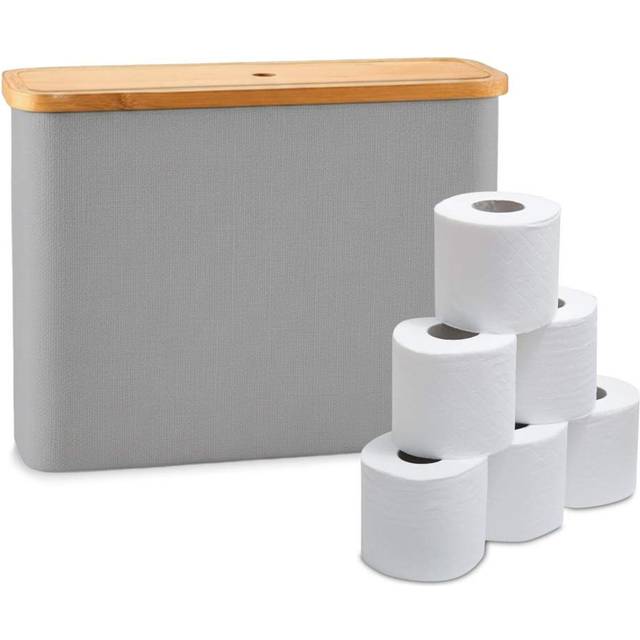 Northix Firkantet Toiletrulleholder Rummer 12 Ruller