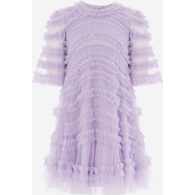 Needle & Thread Needle Thread Girls Amara Ruffle Dress - Purple