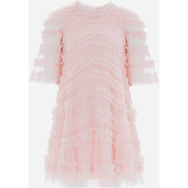 Needle & Thread Needle Thread Girls Amara Ruffle Dress - Pink