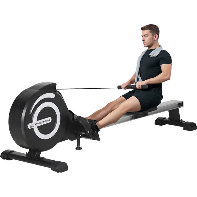 HOMCOM Folding Rowing Machine, Magnetic Rower Machine with 8 Levels