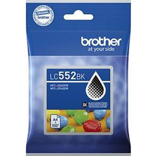 Brother LC552BK High Yield Pigmentbaseret Blæk - Sort