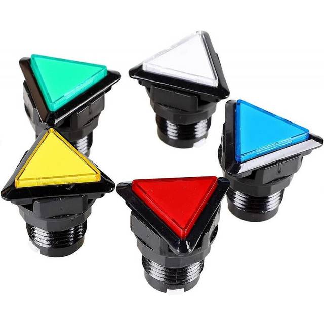 5 Arcade Buttons Triangular LED Switches