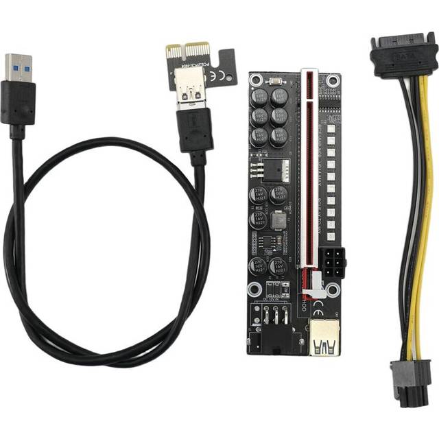 V014-MAX PCI-E Riser Card USB 3.0 Cable PCI Express 1X to 16X Extender PCIe Adapter for GPU BTC Mining
