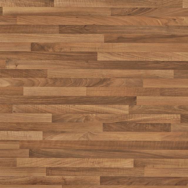 Walnut Block - Rounded Edge Laminate Worktop 3000mm x 600mm x 28mm Leader