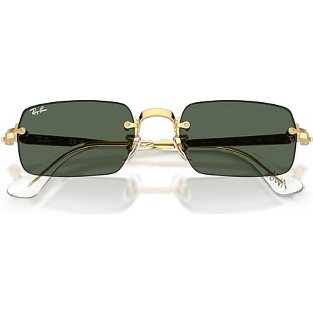 Ray-Ban Rb3928 Oval Solbriller Guld Grøn Rund