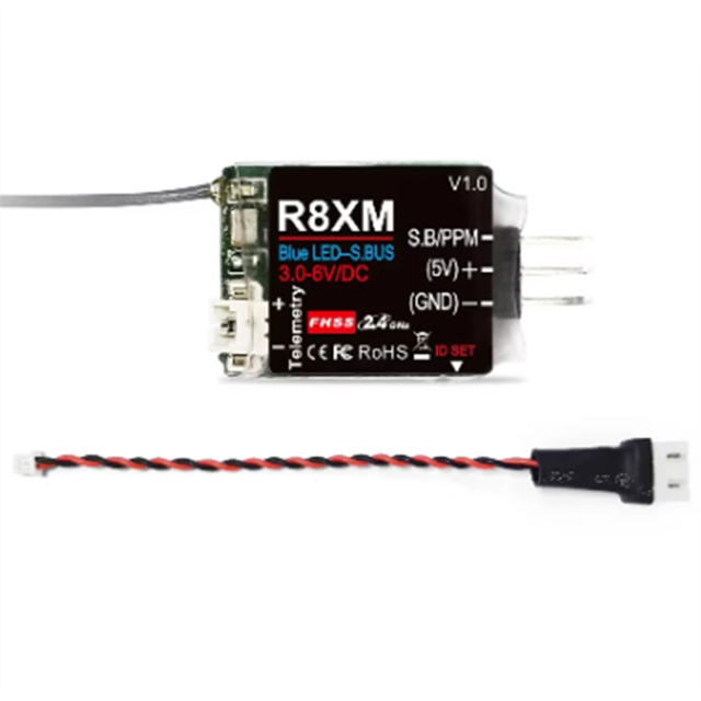 8-Kanals Mini Modtager R8XM 2.4 GHz