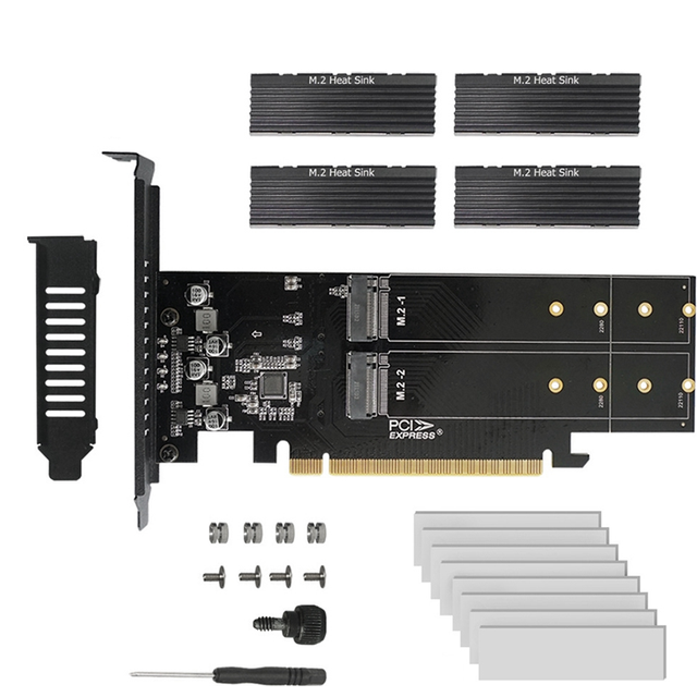 PCIe To M2 NVME M Key SSD Add Card