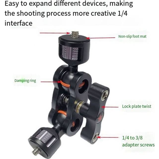 Magic Arm 1/4 Inch Universal Camera Video Monitor Mount Adapter