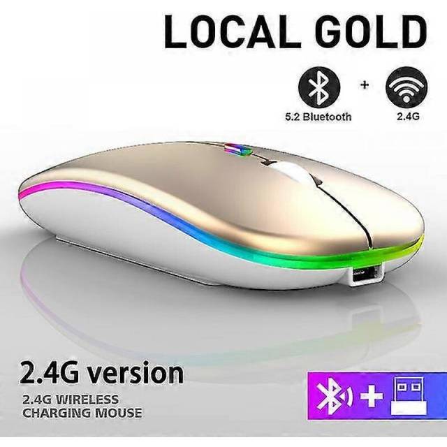 Bluetooth Wireless Usb Rechargeable Rgb Mouse