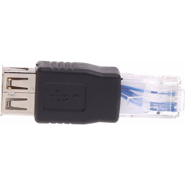 4pcs USB Type A Female To RJ45 Male Ethernet LAN Network Router Socket Plug Adapter