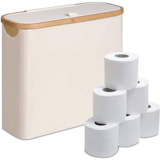 Northix Firkantet Toiletrulleholder Rummer 12 Ruller