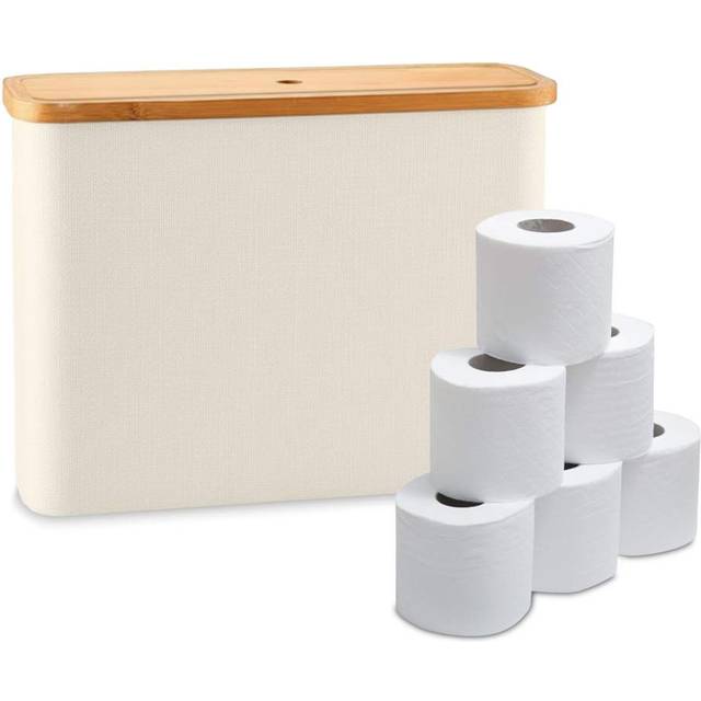 Northix Firkantet Toiletrulleholder Rummer 12 Ruller