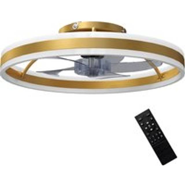 Homcom LED Mount Ceiling Fan with Light and Remote