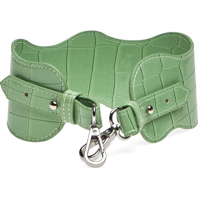 Hvisk Wavy Handle Short Taskestropper - Green