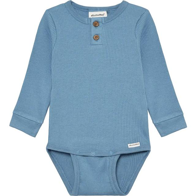 Minymo Body Ls Rib - Blue