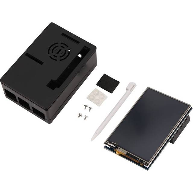 Melitt 3.5 Inch Tft Lcd Contact Screen Abs Case Touchpen Raspberry Pi 4 B