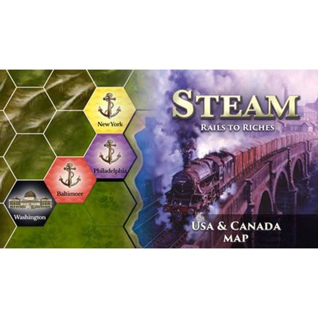 Steam Rails to Riches Canada Map