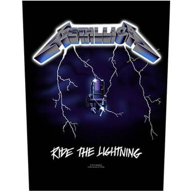 Metallica Rygmærke Ride The Lightning Sort